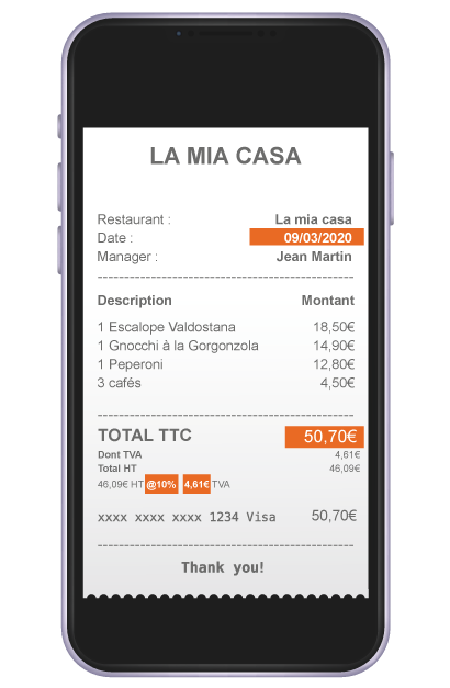 Application de gestion de notes de frais