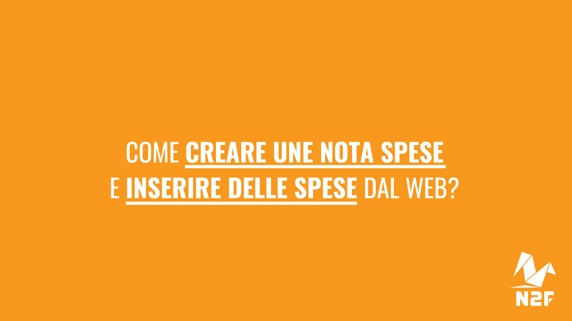 Come creare una nota spese e inserire delle spese dal web?