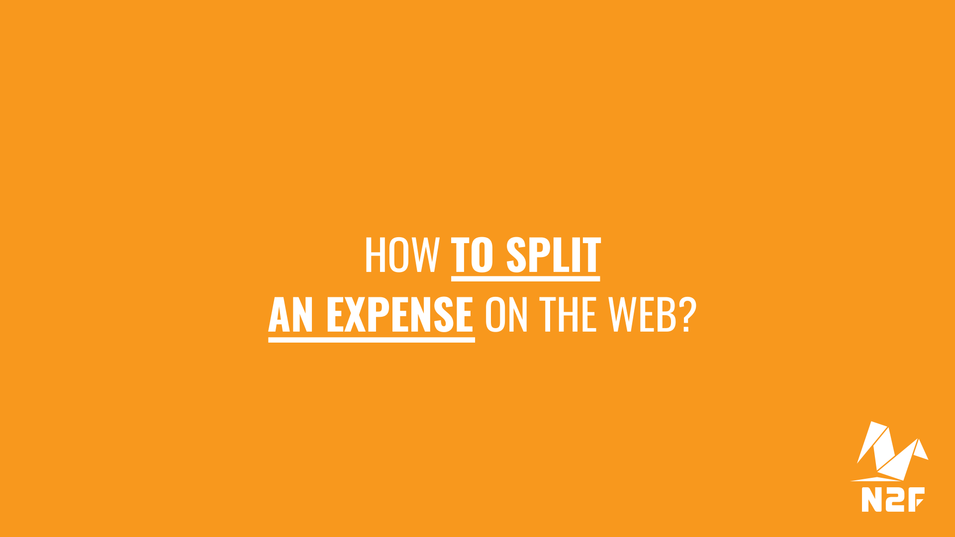 How to split an expense on the web?