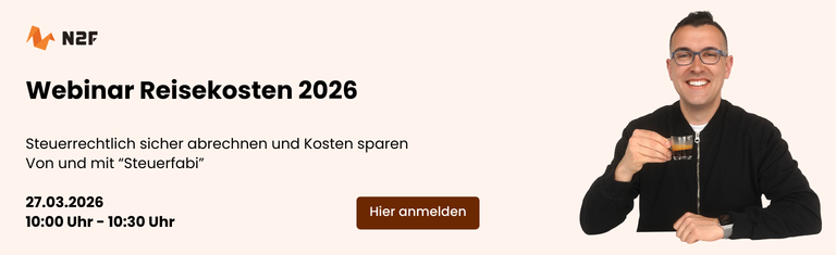 Webinar Reisekosten 2026 Steuerfabi