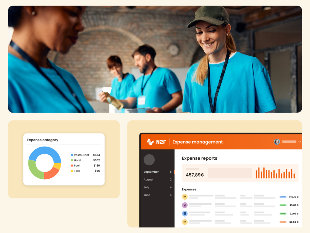 Expense management for non-profit organizations