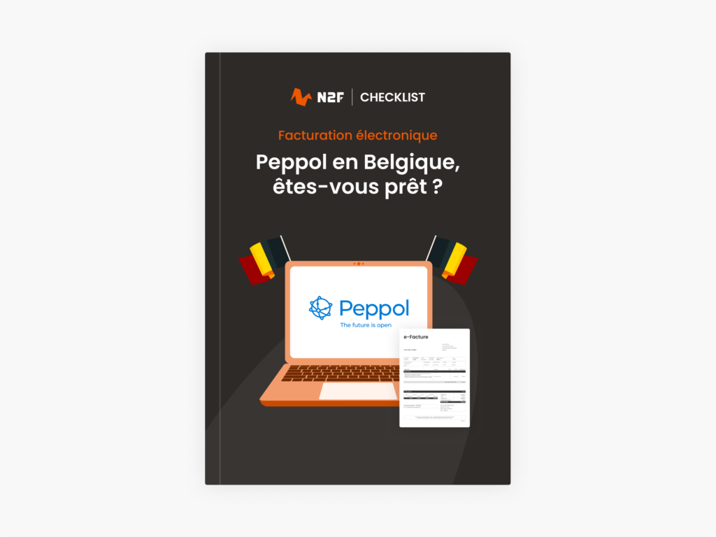 Checklist - Peppol en Belgiques, êtes-vous prêt ? - fond orange - fond gris