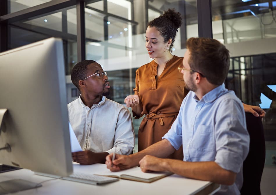 Team office and computer planning