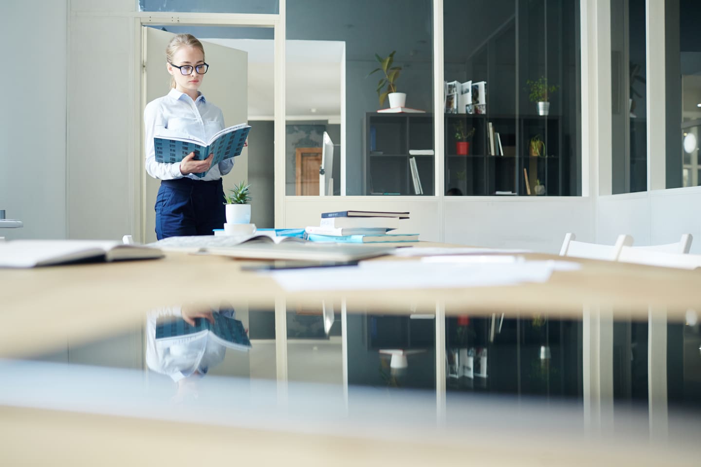 Accountant in the office