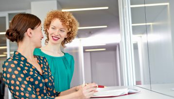 Businesswomen doing administration