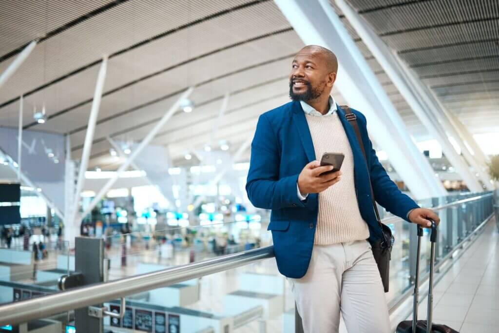 Businessman at the airport